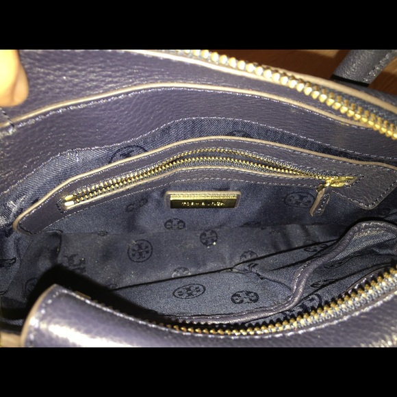 Tory Burch Handbag Dark Blue - Picture 4 of 5